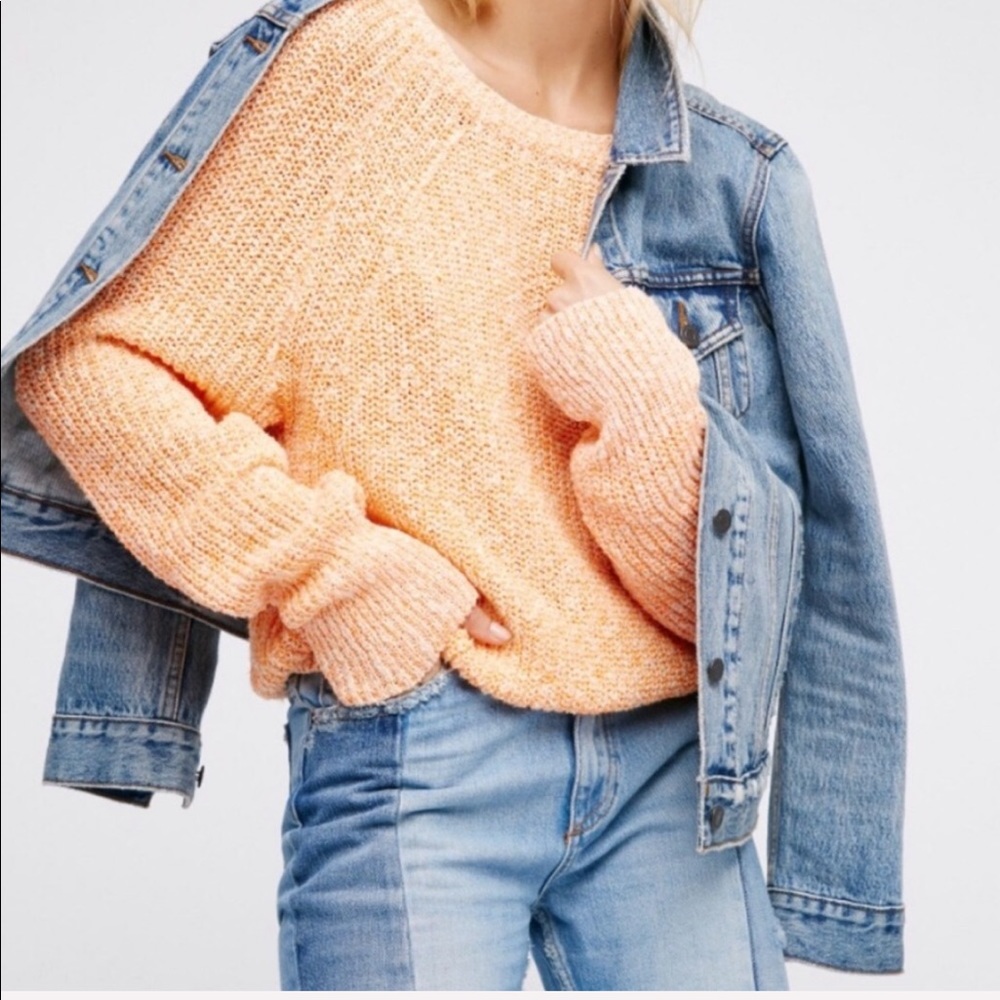 FREE PEOPLE Tangerine Electric City Pullover - Picture 2 of 7